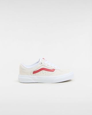 Vans Kinder Rowley Classic Schuhe (4-8 Jahre) (white/racing Red) Kinder Weiß