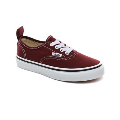 Vans kids store authentic elastic lace