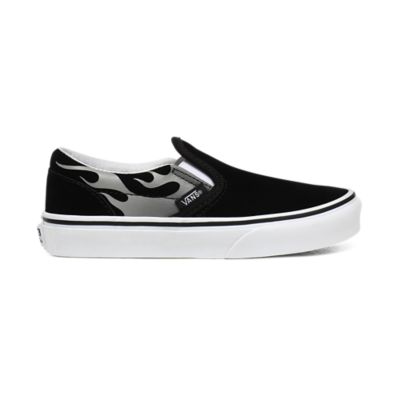 Kids Suede Flame Classic Slip-On Shoes 