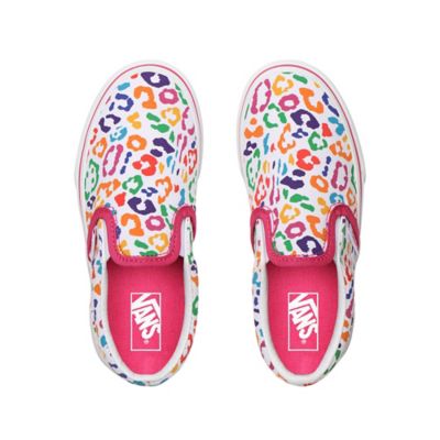 Kids rainbow slip store on vans