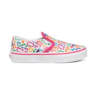 kids rainbow fur vans