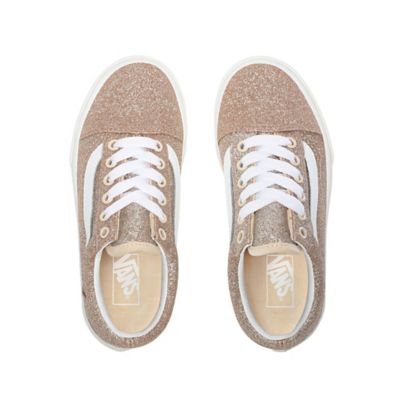 Vans chunky glitter old skool store womens shoes