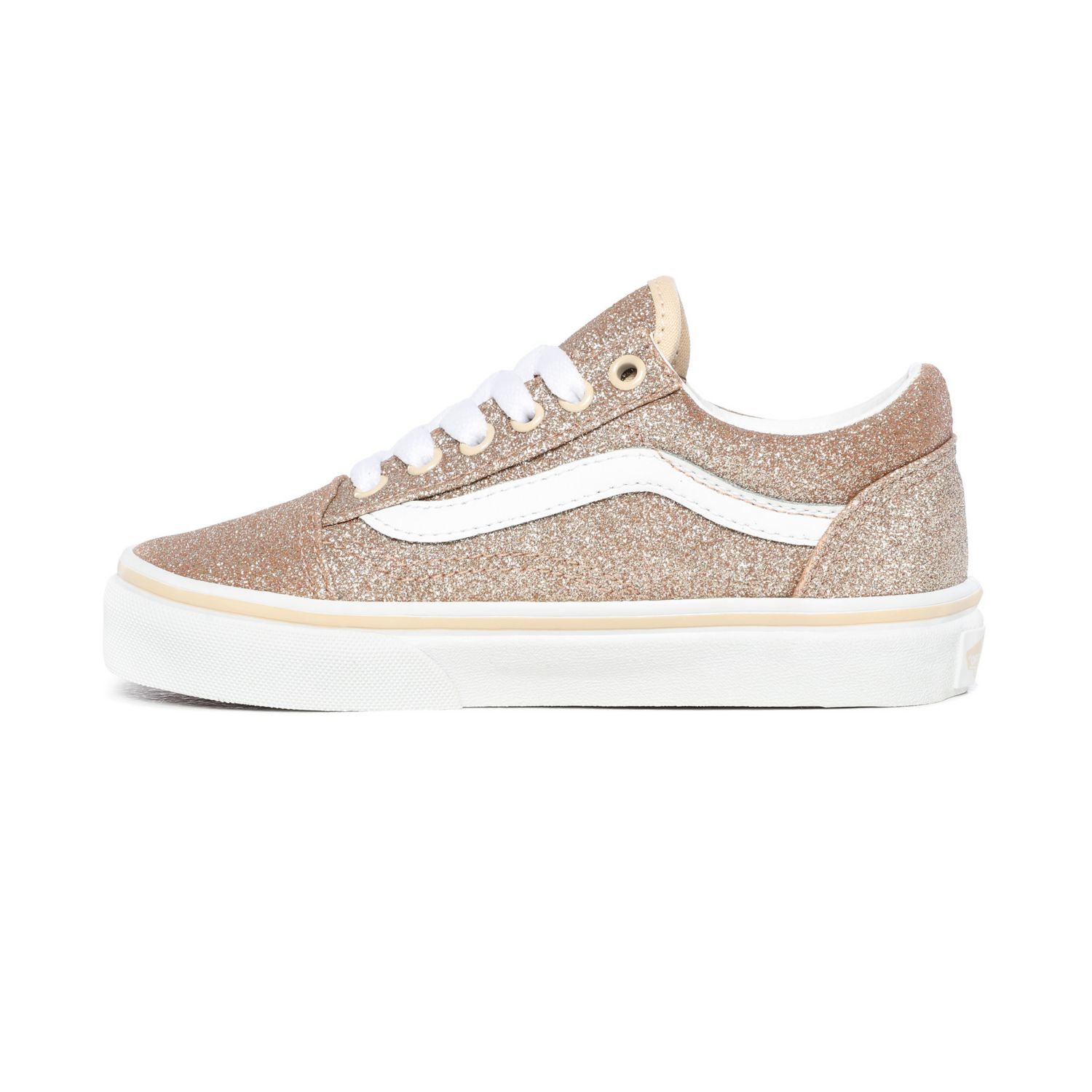 Gold glitter hot sale vans womens