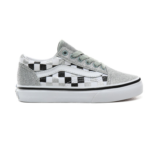 Chaussures Junior Glitter Checkerboard Old Skool (4-8 Ans) | Vans