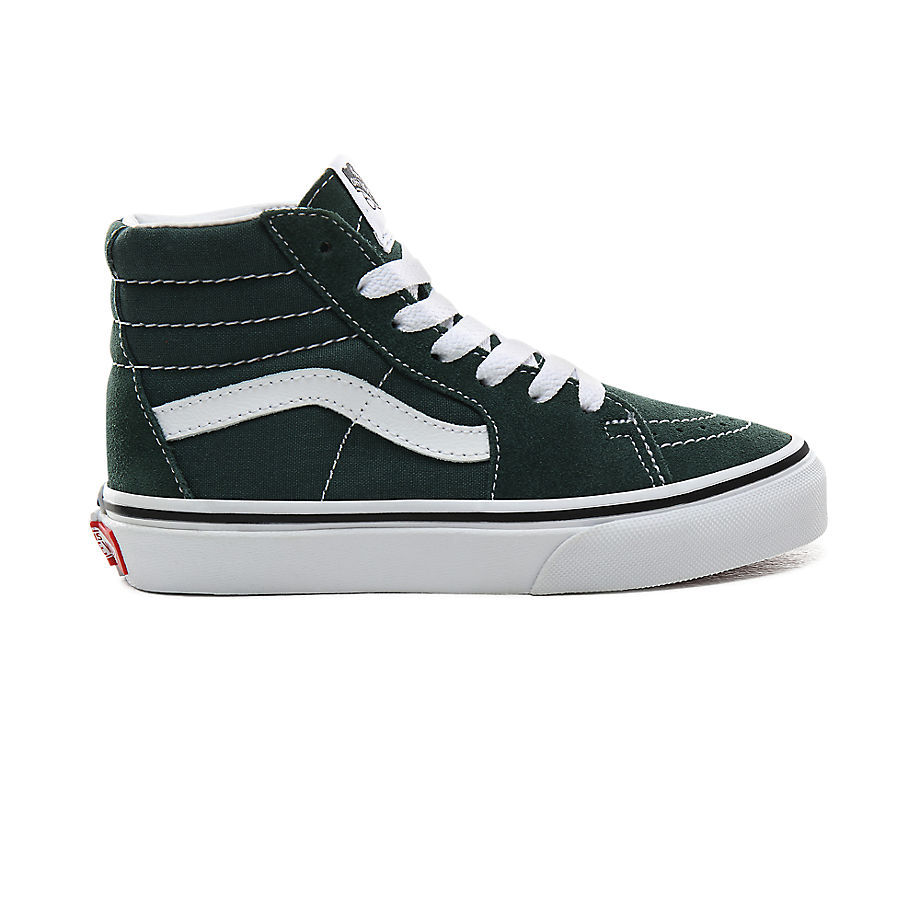VANS Chaussures Junior Sk8-hi (4-8 Ans) (trekking Green/true White) Enfant Vert, Taille 31.5