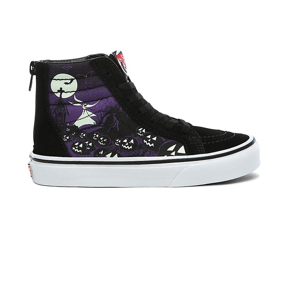 VANS Chaussures Junior Disney X Vans Sk8-hi (4-8 Ans) ((disney) Jacks Lament/nightmare) Enfant Noir,