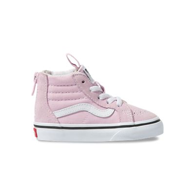 pink and white toddler vans