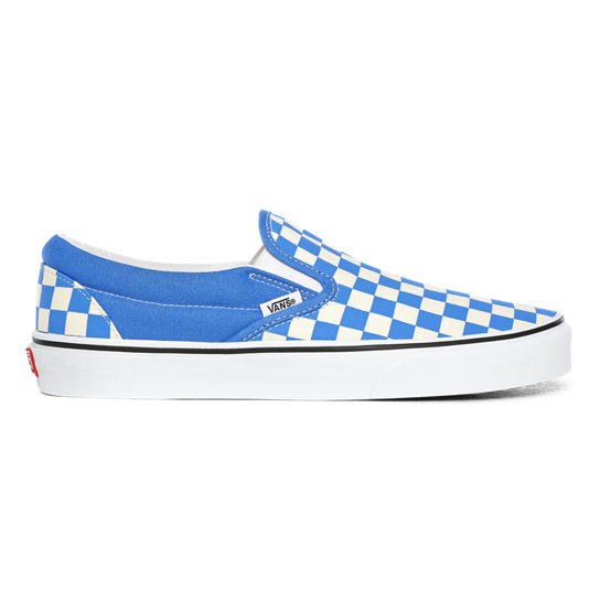 Checkerboard Classic Slip-On Shoes | Blue | Vans