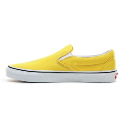 Vans slip ons mens shop yellow