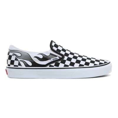 flame vans checkered