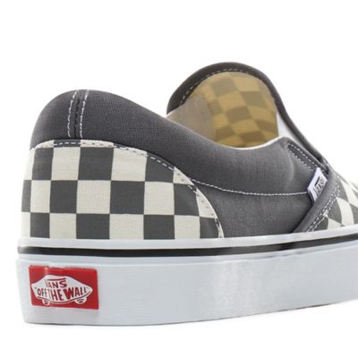 Light grey checkerboard clearance vans