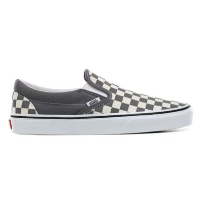 grey checkerboard vans