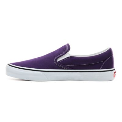 Vans slip ons store kids purple