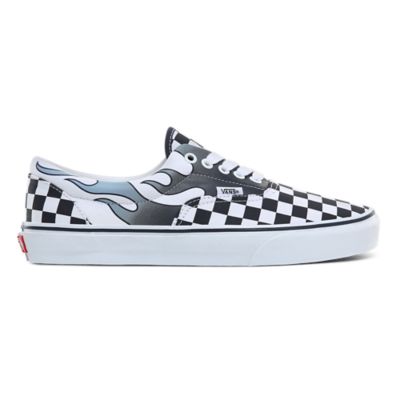 vans checkerboard with flames