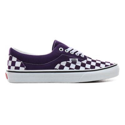 vans authentic checkerboard purple