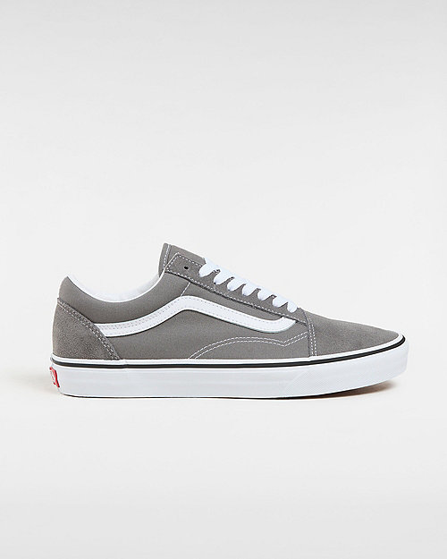 Vans Old Skool Shoes (pewter/true White) Unisex Grey