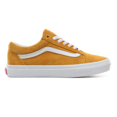 Pig Suede Old Skool Shoes | Yellow | Vans