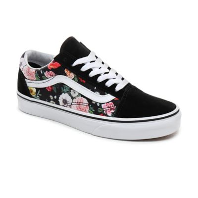 Garden floral old cheap skool shoes