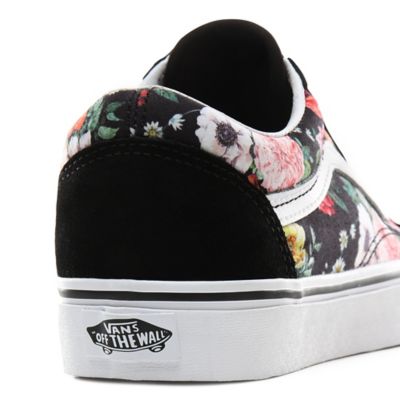 Vans garden floral old skool hot sale womens shoes