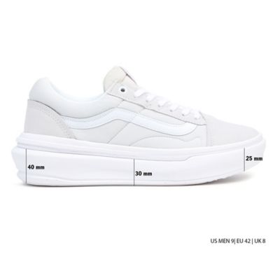 Vans old store skool white platform