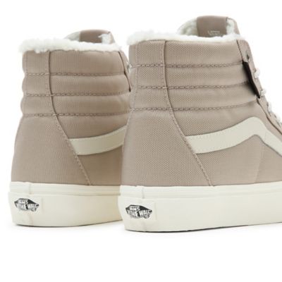 Vans sk8 hi slim best sale khaki hi top trainers