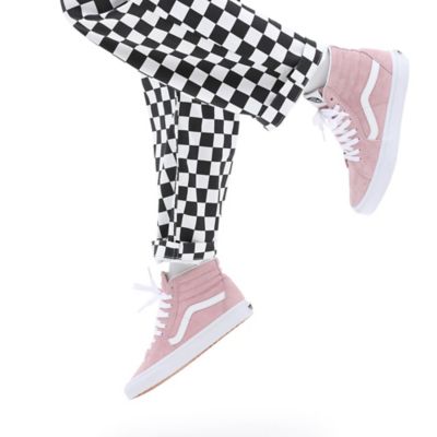 Neon pink best sale high top vans