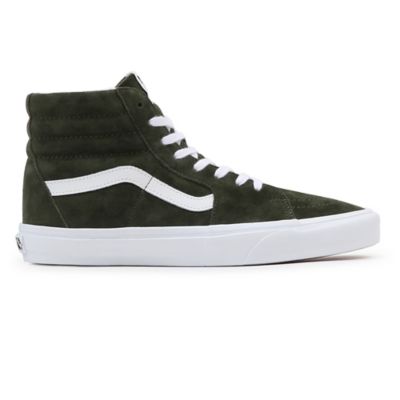 Pig suede green store vans