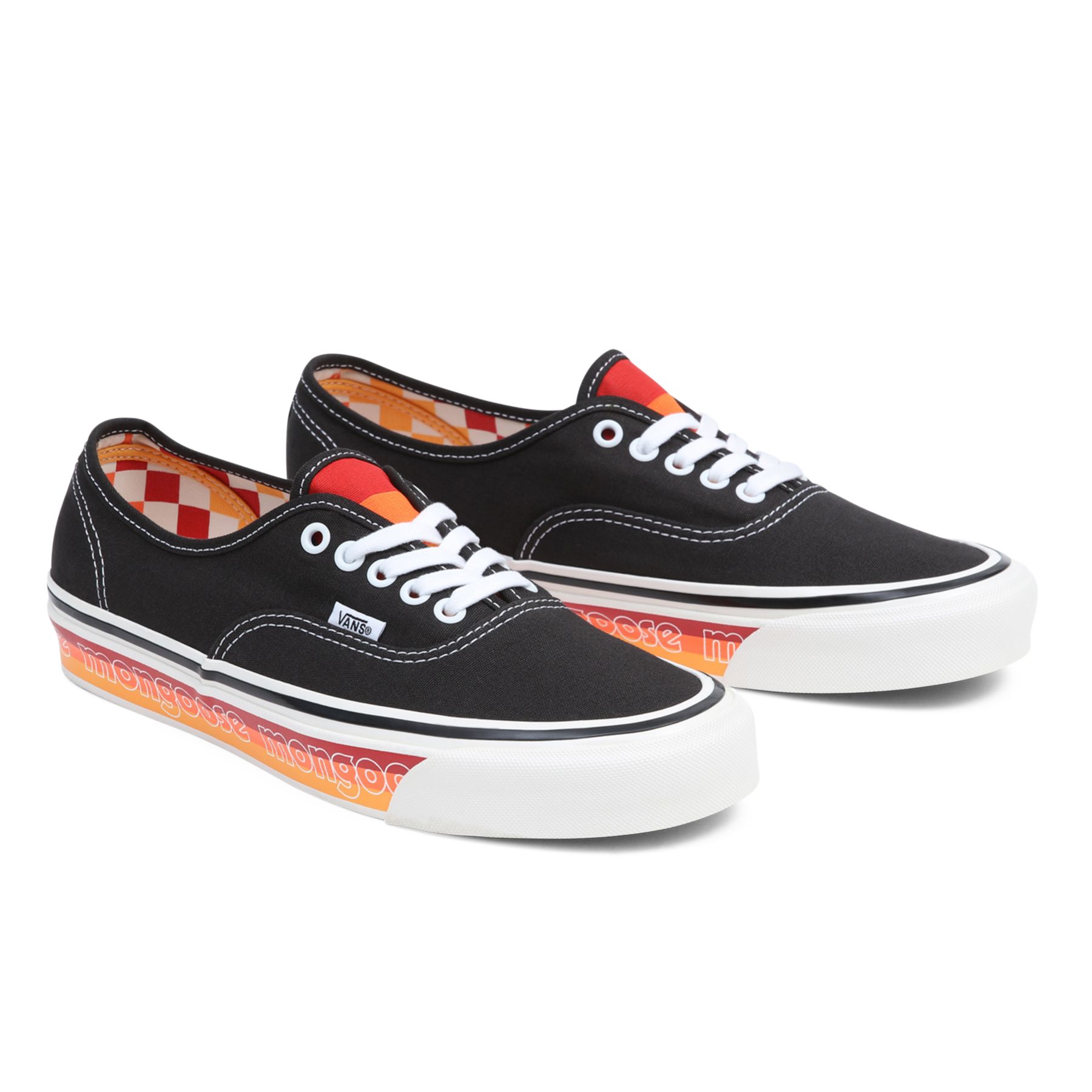 Vans hotsell black orange