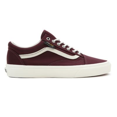 Vans red suede store old skool trainers