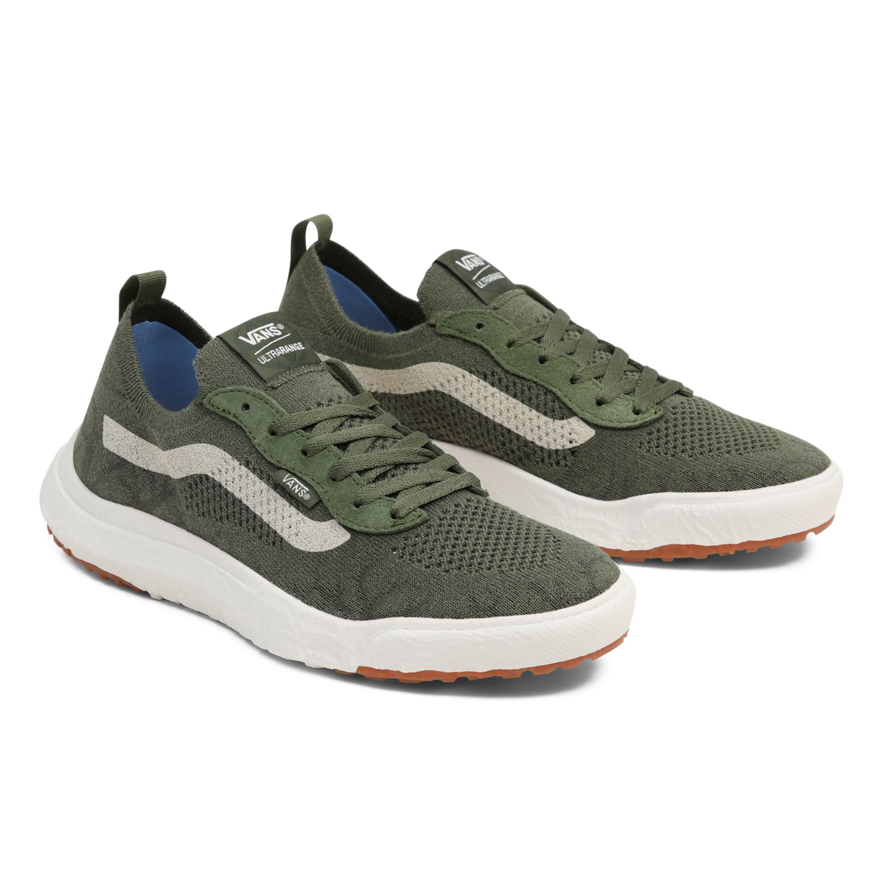 Tenis vans 2025 gris con verde