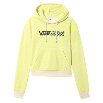 vans yellow checkerboard hoodie