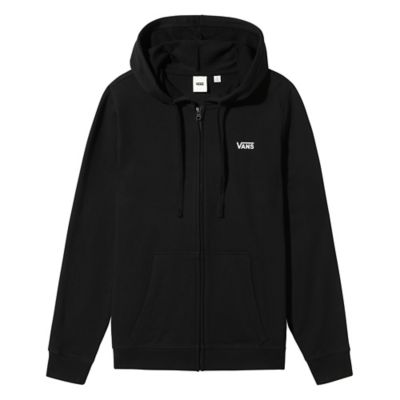 vans classic zip hoody black