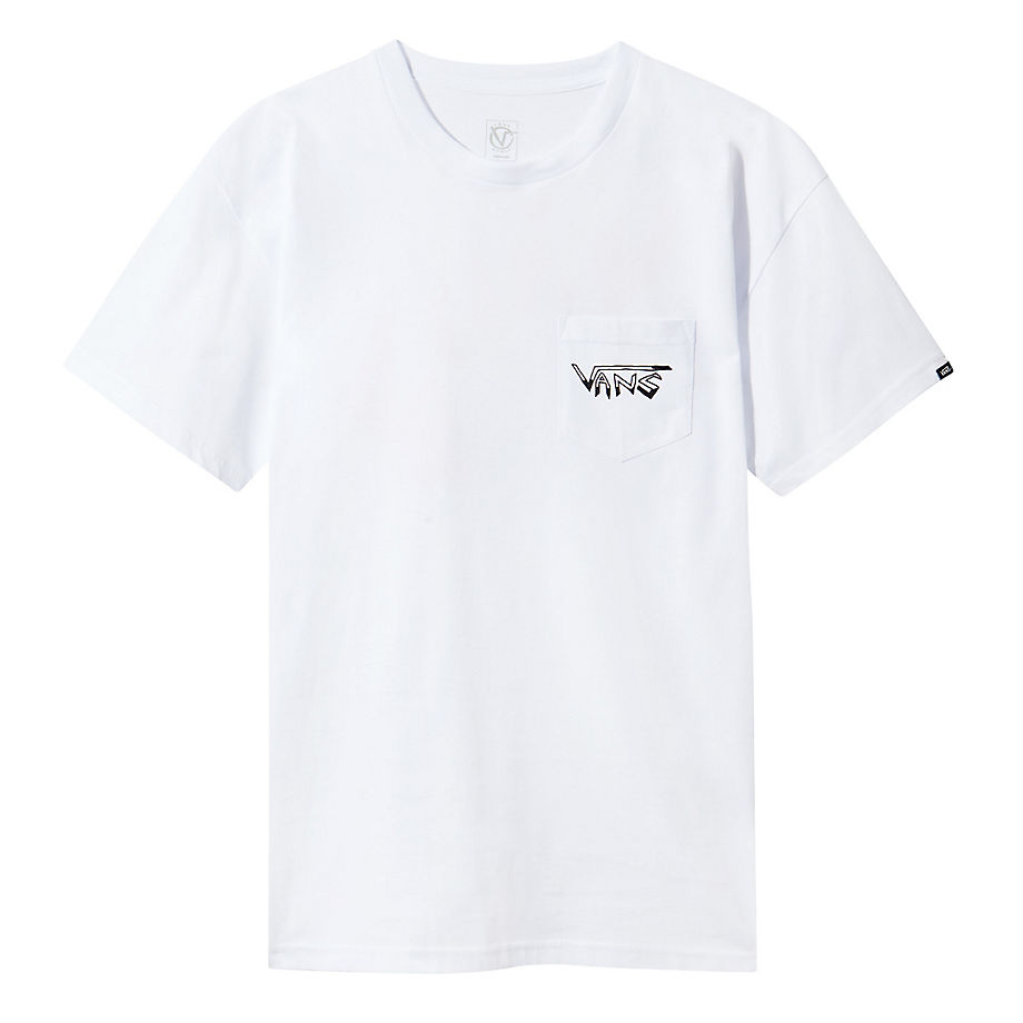 VANS T-shirt Rowan Zorilla À Imprimé Tête De Mort (blanc) Homme Blanc, Taille L