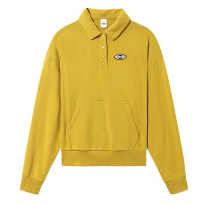Dome Grown Polo Fleece Sweater | Yellow | Vans