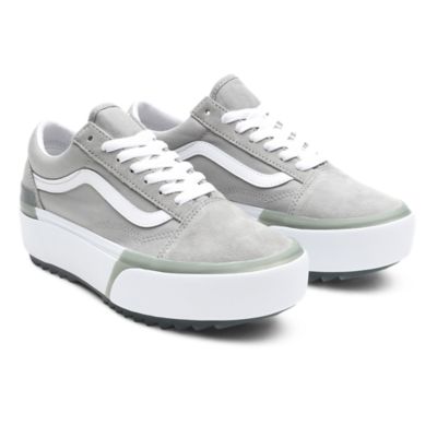Pastel Old Skool Stacked Shoes | Grey 