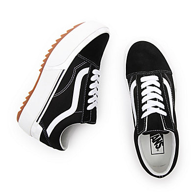 Suede/Canvas Old Skool Stacked Shoes 2