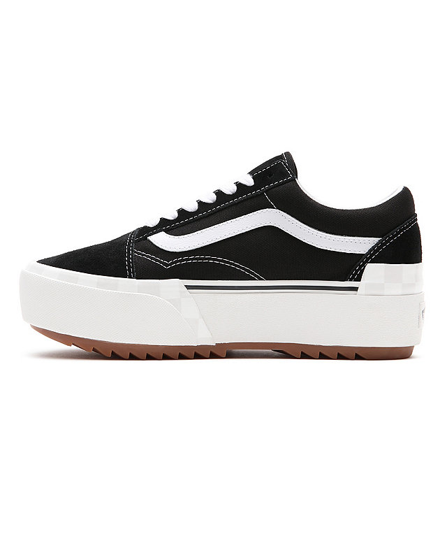 Suede/Canvas Old Skool Stacked Shoes 4