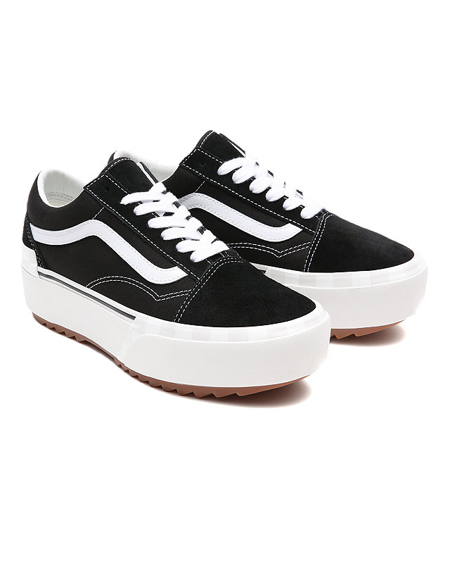 Suede/Canvas Old Skool Stacked Shoes 1