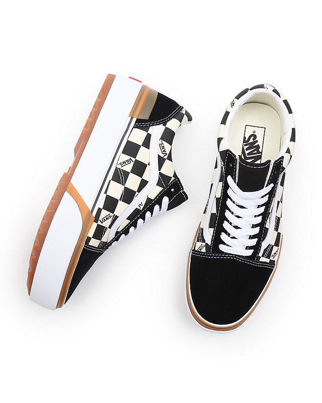 Checkerboard Old Skool Stacked Shoes
