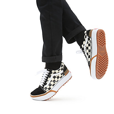 Checkerboard Old Skool Stacked Schuhe 3
