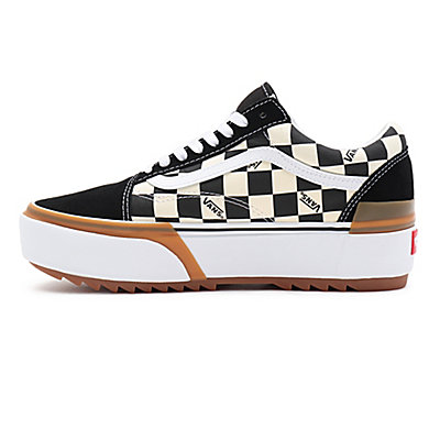 Checkerboard Old Skool Stacked Schuhe 4