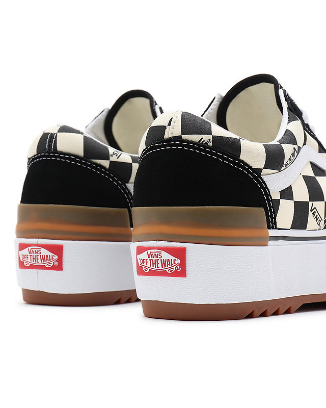 Checkerboard Old Skool Stacked Shoes 6