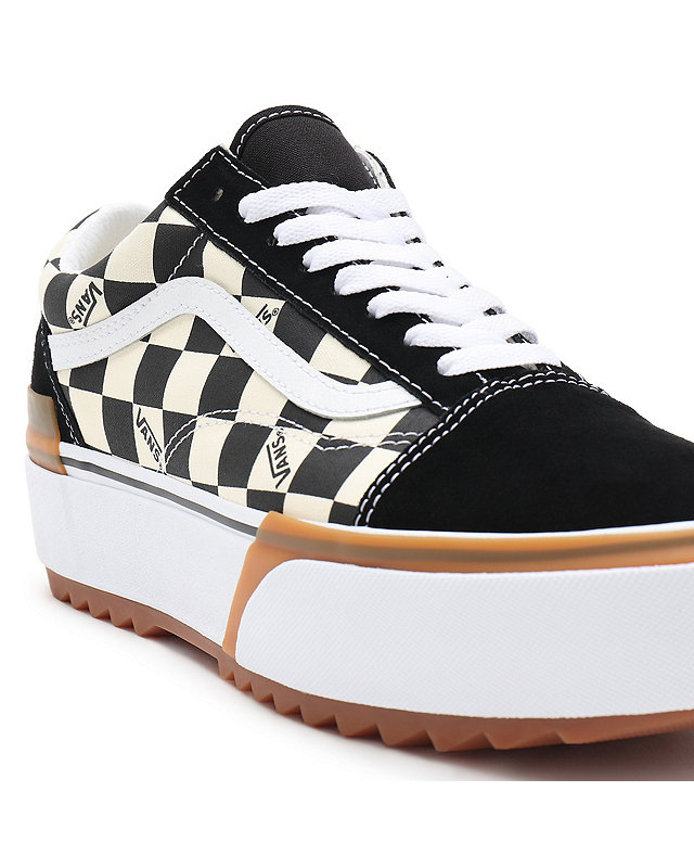 Checkerboard Old Skool Stacked Shoes 7