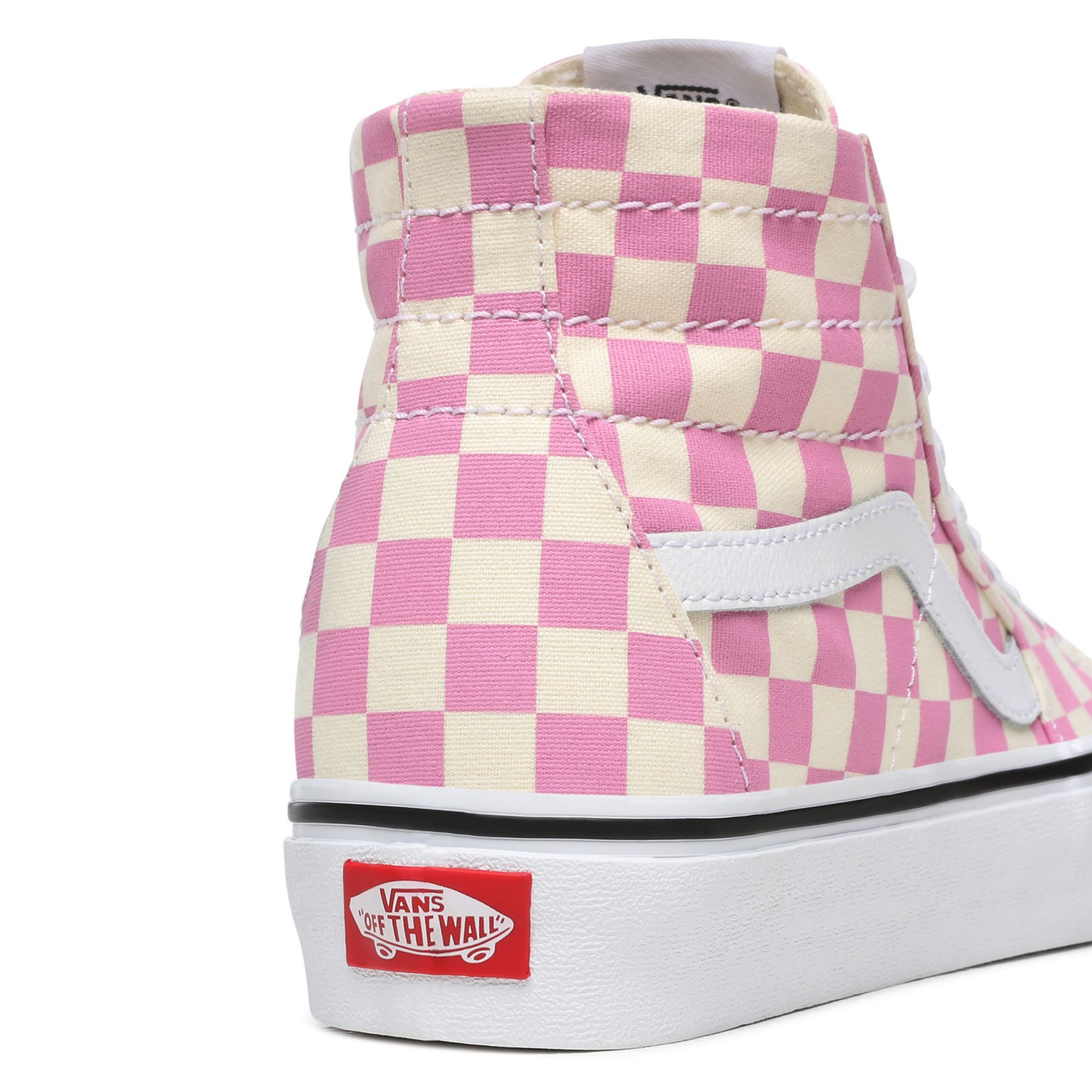 Vans red outlet checkered high tops