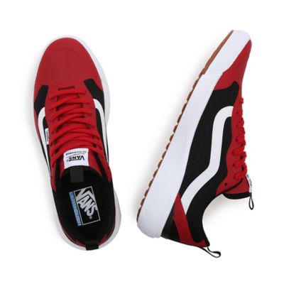 Vans running hot sale shoes red