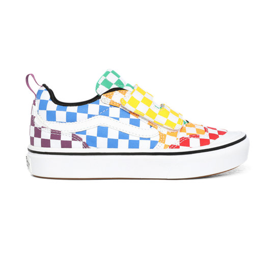 Kids Checkerboard ComfyCush New Skool V Shoes (4-8 years) | Vans