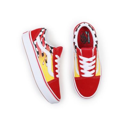 Vans best sale red flame