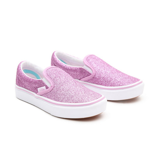 Kinder Glitter ComfyCush Slip-On Schuhe (4-8 Jahre) | Vans