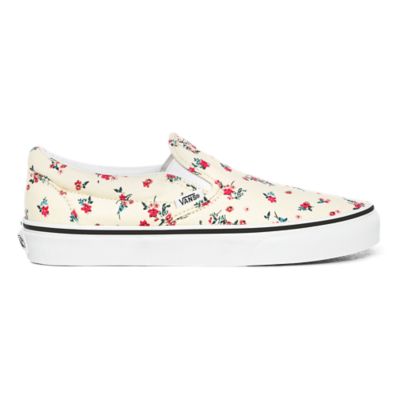 womens floral slip on vans