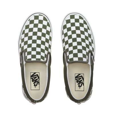 Slide on hot sale checkered vans